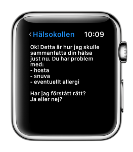 4. Appen försöker sammanfatta hälsoberättelsen