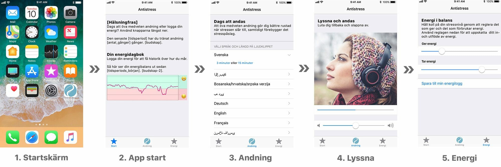 Utkast: 1.0 av AntiStress-appen